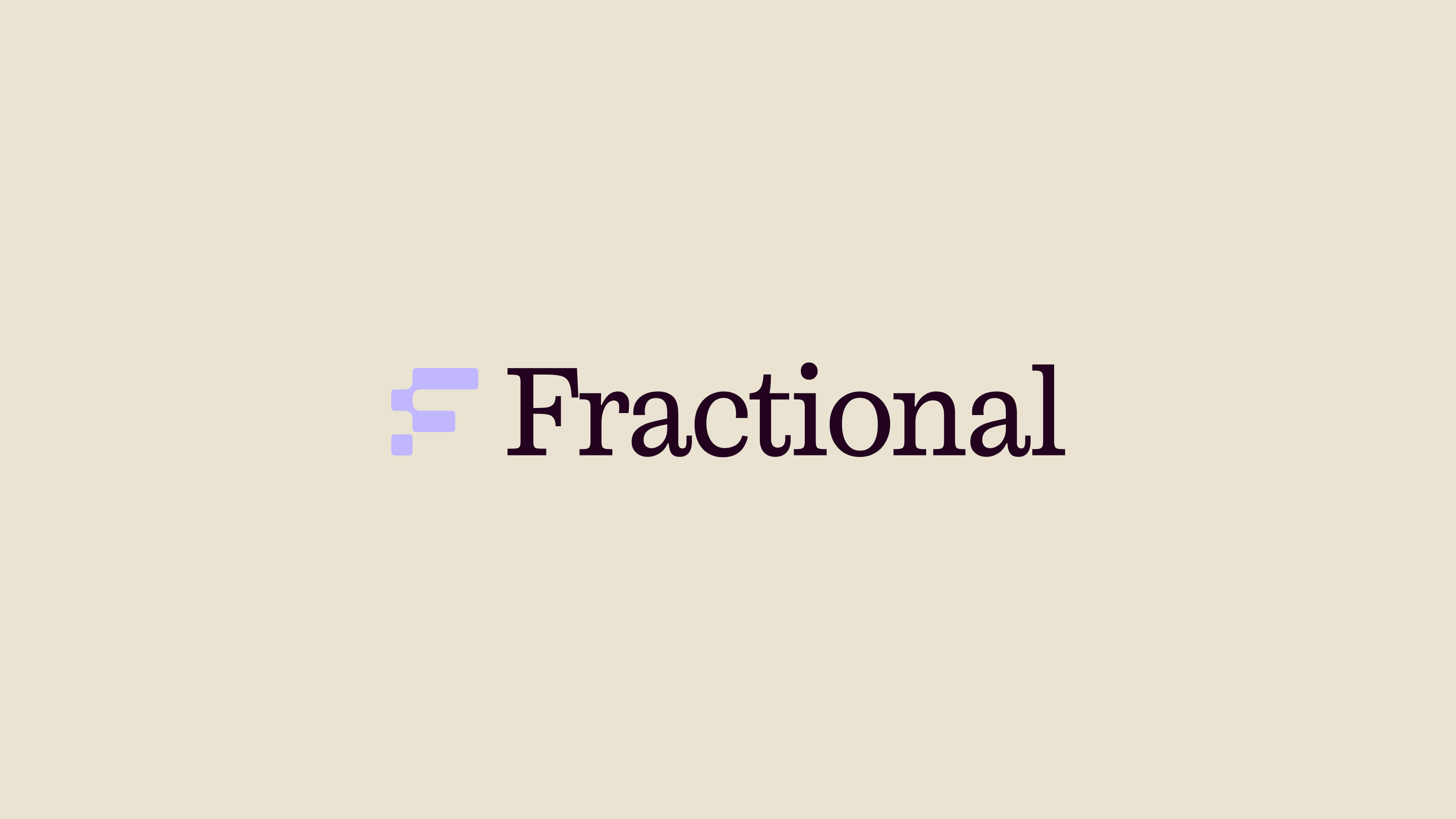 Logo on beige background
