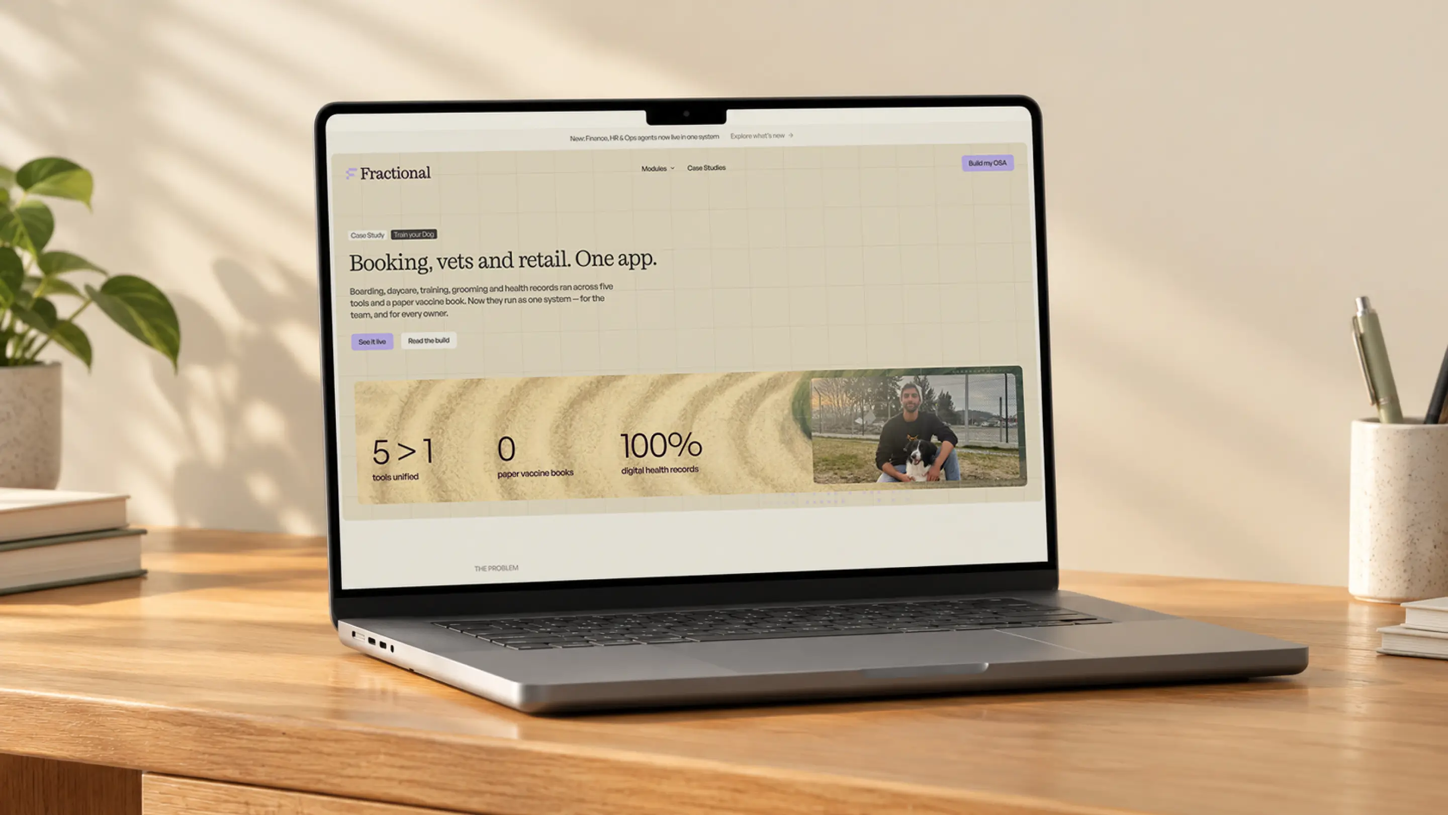 site on desktop