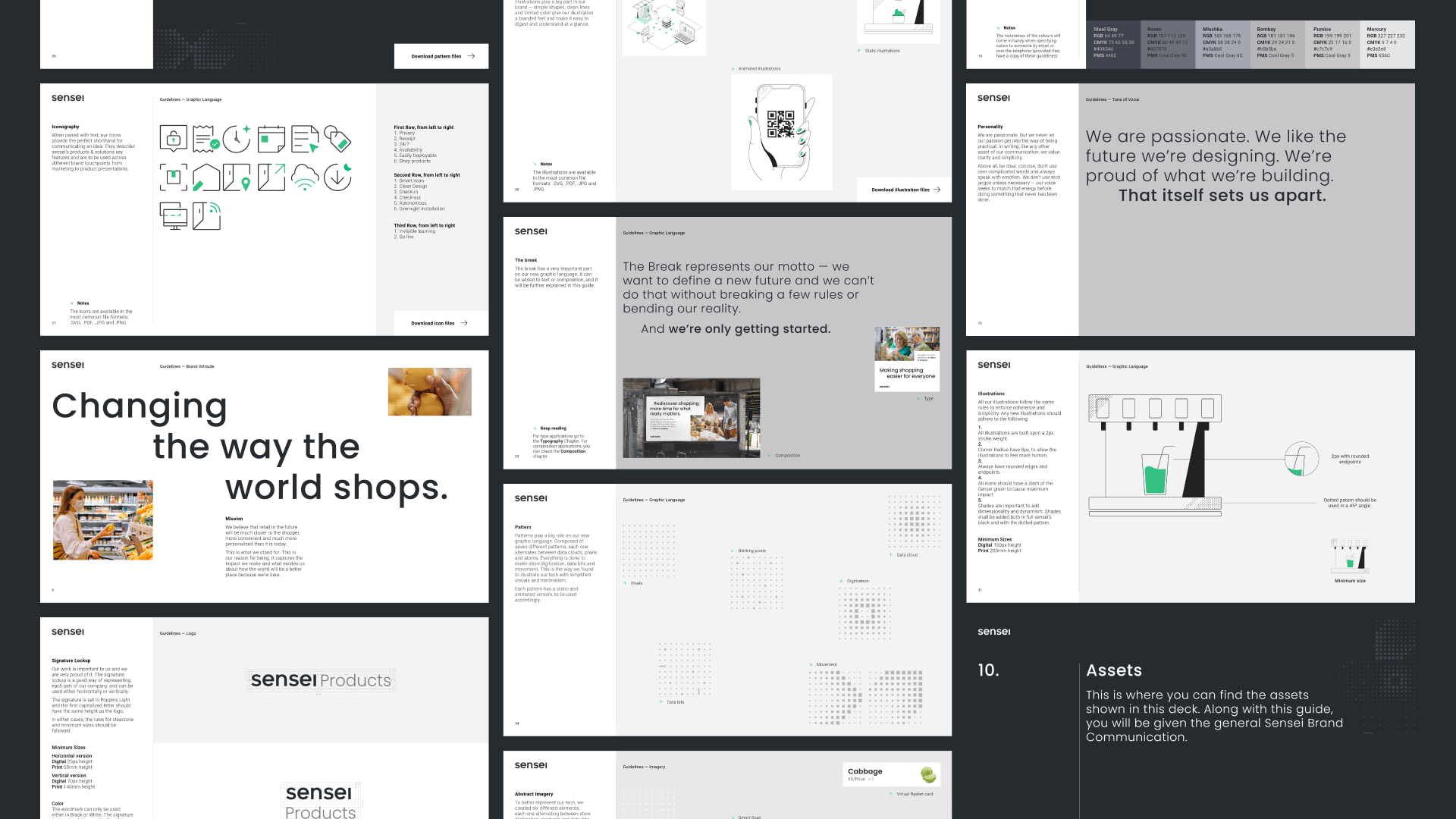 Brand guidelines pages