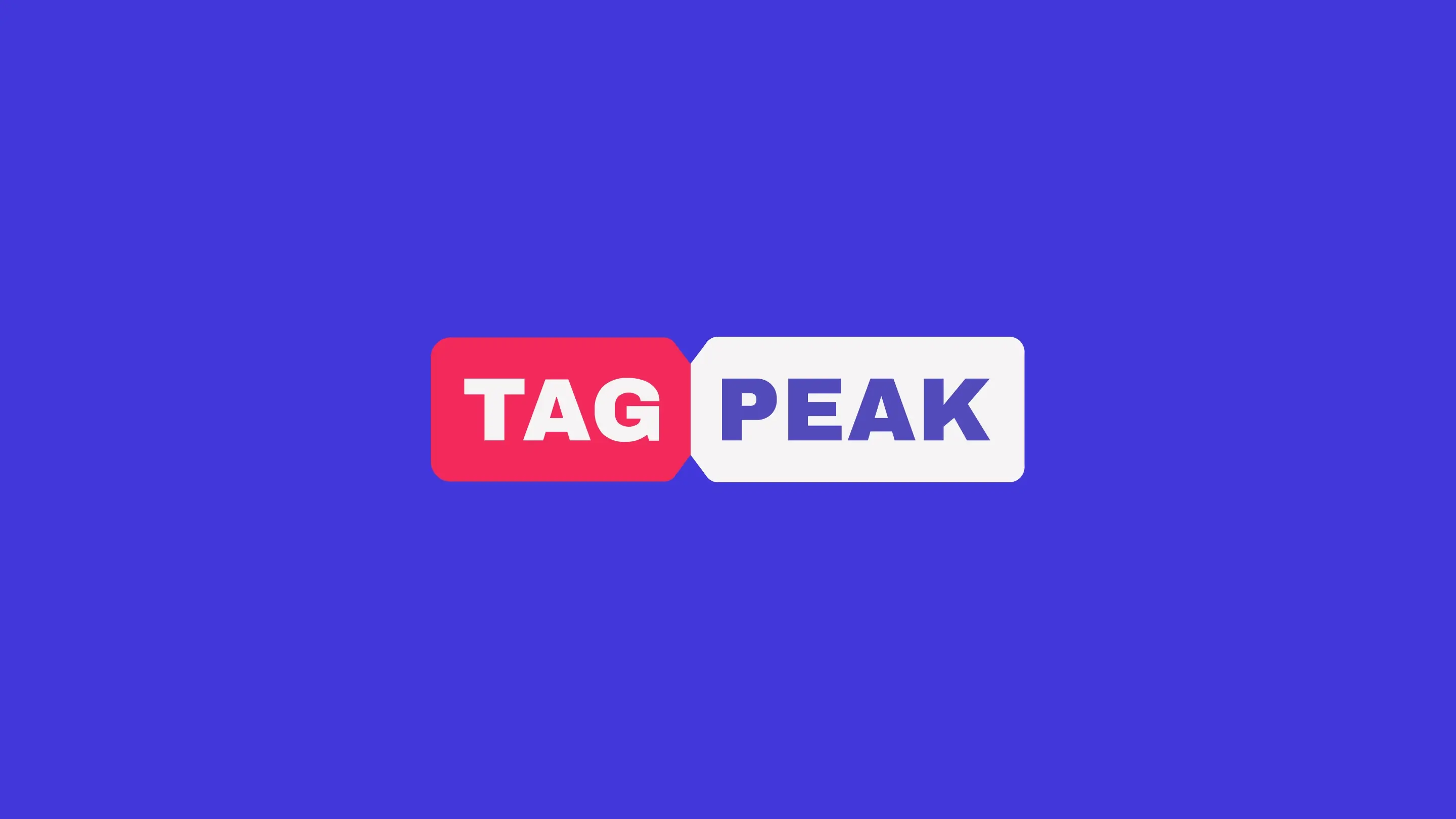 logo on blue background
