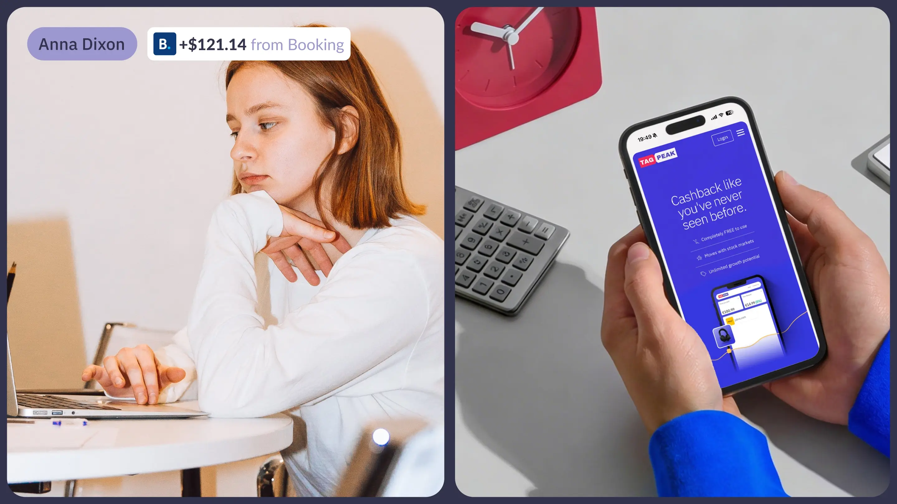 app mobile being used